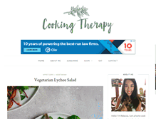 Tablet Screenshot of cooking-therapy.com